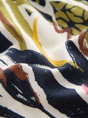 Navy Abstract Floral Strappy Maxi Summer Dress - Image 6 of 6
