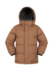 Mountain Warehouse Natural Snow Kids Borg Lined Thermal Padded Jacket - Image 1 of 6