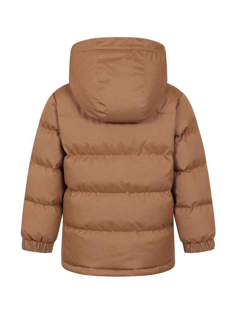 Mountain Warehouse Natural Snow Kids Borg Lined Thermal Padded Jacket - Image 2 of 6 Mountain Warehouse Natural Snow Kids Borg Lined Thermal Padded Jacket - Image 2 of 6