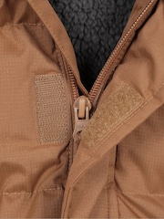 Mountain Warehouse Natural Snow Kids Borg Lined Thermal Padded Jacket - Image 3 of 6