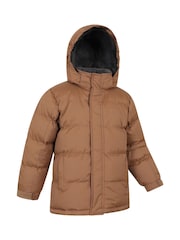 Mountain Warehouse Natural Snow Kids Borg Lined Thermal Padded Jacket - Image 4 of 6