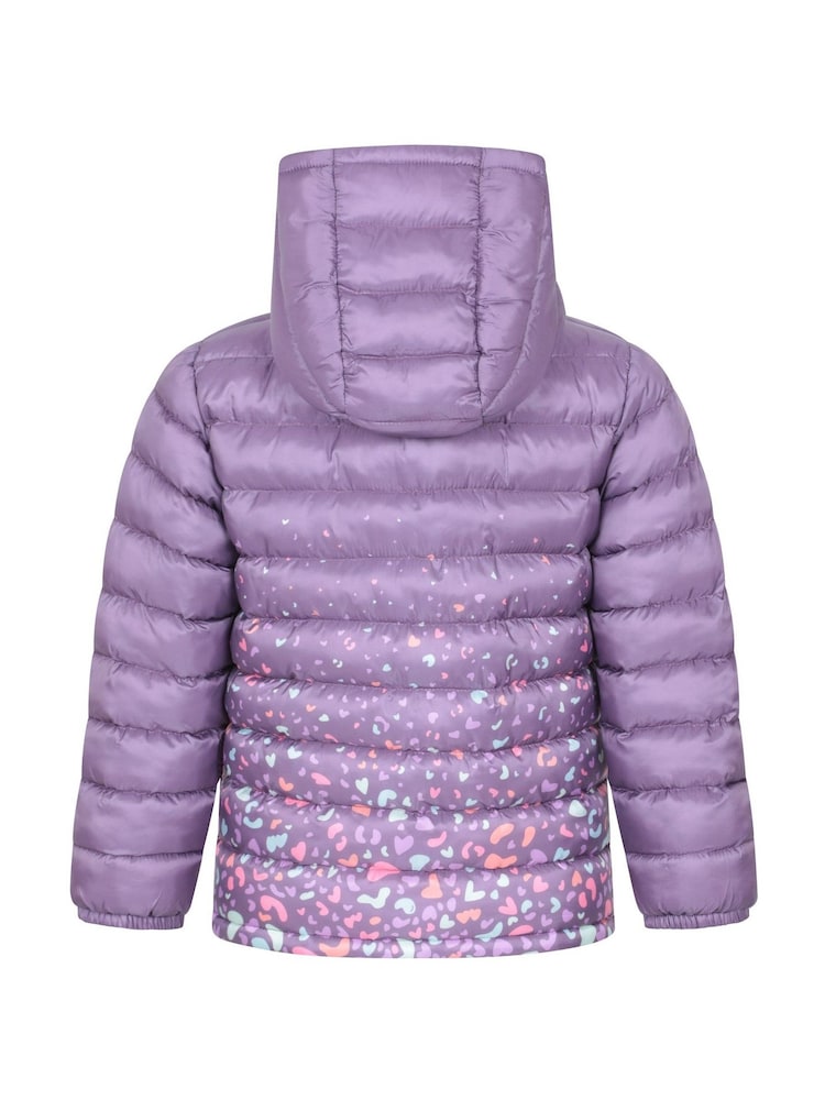 Mountain Warehouse Pink Seasons Kids Water-Resistant Printed Padded Jacket - Image 2 of 5 Mountain Warehouse Pink Seasons Kids Water-Resistant Printed Padded Jacket - Image 2 of 5