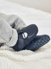 Navy Baby Leather T-Bar Shoes (0-24mths) - Image 1 of 7