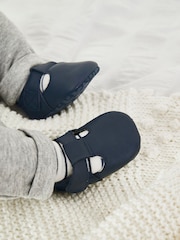 Navy Baby Leather T-Bar Shoes (0-24mths) - Image 2 of 7
