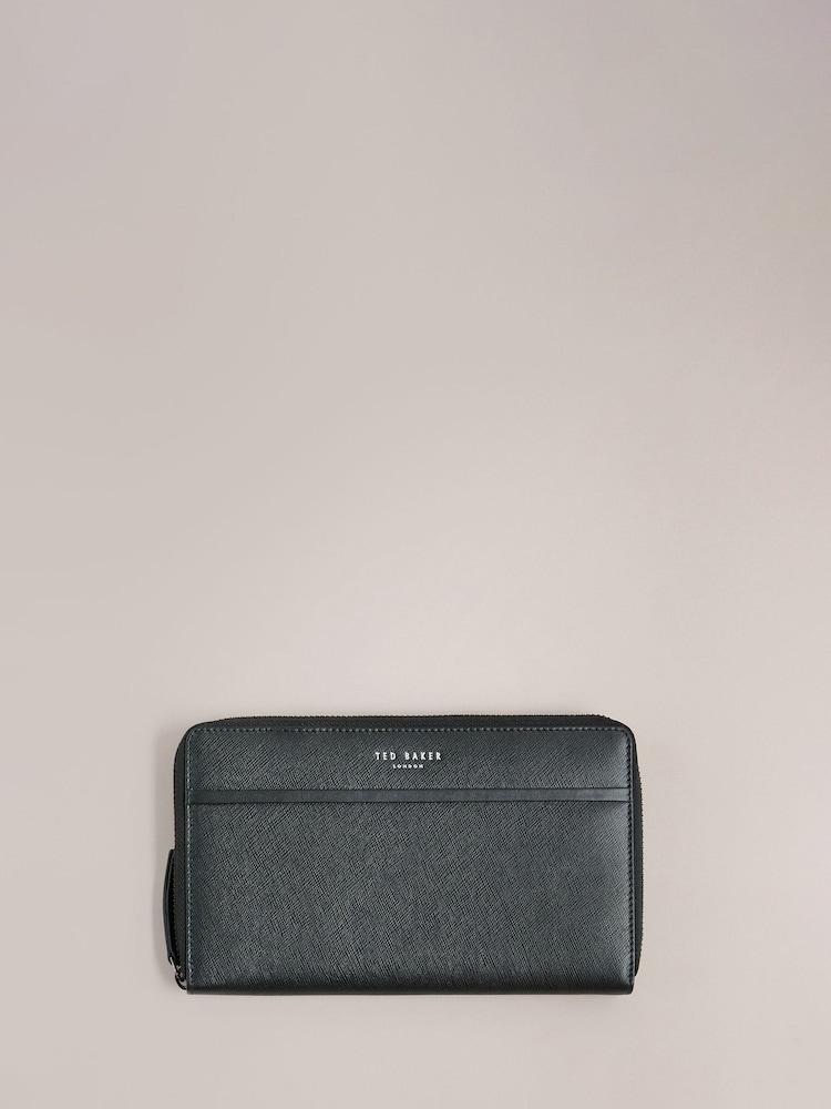 Ted Baker Black Saffiano Leather Samuels Wallet - Image 1 of 4