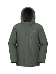 Mountain Warehouse Green Noah Kids Borg Lined Waterproof Jacket - Image 1 of 4