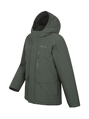 Mountain Warehouse Green Noah Kids Borg Lined Waterproof Jacket - Image 3 of 4