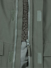 Mountain Warehouse Green Noah Kids Borg Lined Waterproof Jacket - Image 4 of 4
