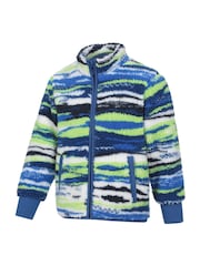Mountain Warehouse Blue Heron Borg Kids Jacket - Image 3 of 4