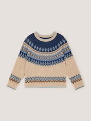 Monsoon Blue Fair Isle Jumper - Image 1 of 3