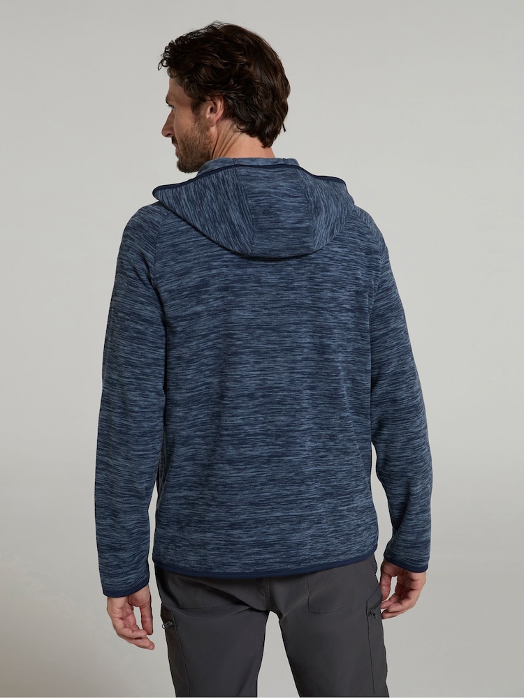 Mountain Warehouse Blue Snowdon II Hoodie - Image 2 of 4 Mountain Warehouse Blue Snowdon II Hoodie - Image 2 of 4