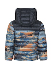 Mountain Warehouse Grey Seasons Kids Water Resistant Printed Padded Jacket - Image 3 of 4