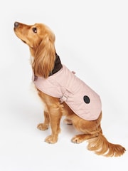 Barbour® Pink Diamond Quilted Dog Coat - Image 1 of 7