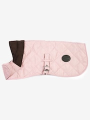 Barbour® Pink Diamond Quilted Dog Coat - Image 6 of 7