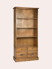 Laura Ashley Honey Gold Garrat 4 Drawer Single Bookcase - Image 3 of 6