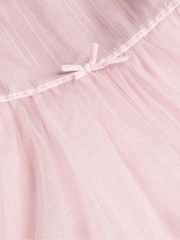 Monsoon Pink Remi Rose Appliqué Glitter Party Dress - Image 4 of 4