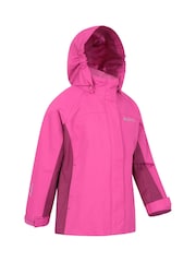 Mountain Warehouse Pink Shelly Kids Waterproof Jacket - Image 1 of 5