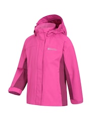 Mountain Warehouse Pink Shelly Kids Waterproof Jacket - Image 3 of 5