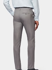 Cinza - Calça Peckham Rye Regular Fit Classic Frente Lisa Mistura de Algodão/Linho - Imagem 2 de 6