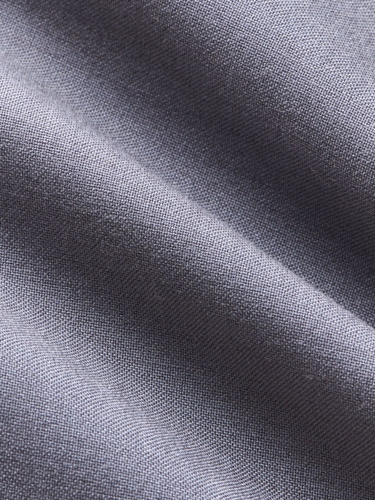 Cinza - Calça Peckham Rye Regular Fit Classic Frente Lisa Mistura de Algodão/Linho - Imagem 6 de 6