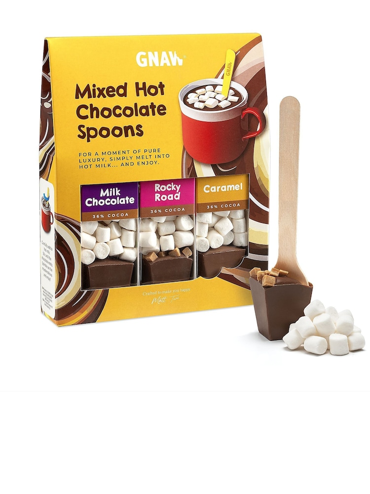 Gnaw Mixed Trio Hot Chocolate Spoon Gift Set - Image 1 of 1 Gnaw Mixed Trio Hot Chocolate Spoon Gift Set - Image 1 of 1