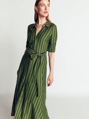Boden Green Marcia Jersey Shirt Dress - Image 1 of 6