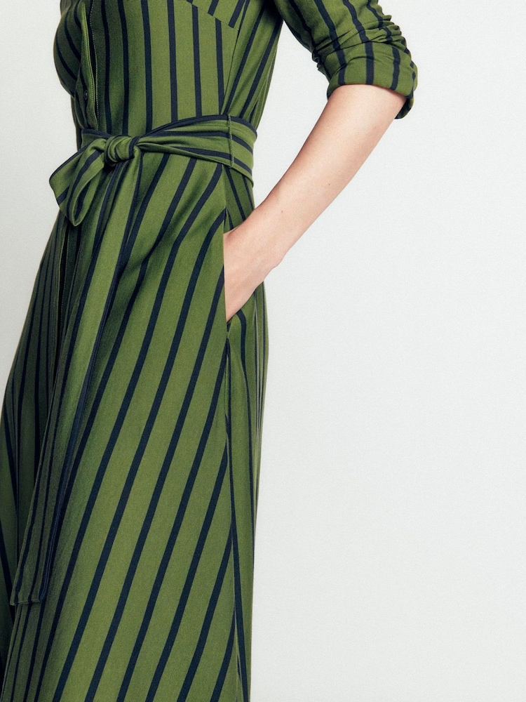 Boden Green Marcia Jersey Shirt Dress - Image 2 of 6 Boden Green Marcia Jersey Shirt Dress - Image 2 of 6