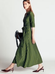 Boden Green Marcia Jersey Shirt Dress - Image 4 of 6