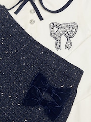 Monsoon Bow Long Sleeve Top & Skorts Set - Kuva 3 / 3