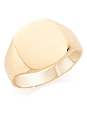 Beaverbrooks 9ct Gold Cushion Signet Ring - Image 1 of 5