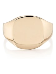 Beaverbrooks 9ct Gold Cushion Signet Ring - Image 2 of 5