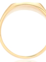 Beaverbrooks 9ct Gold Cushion Signet Ring - Image 3 of 5
