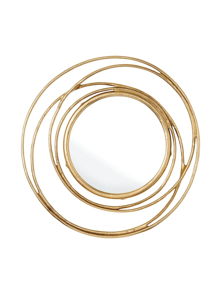 Gallery Home Gold Allende Satin Gold Mirror - Image 2 of 3 Gallery Home Gold Allende Satin Gold Mirror - Image 2 of 3