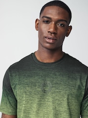 Green Chest Graphic Dip Dye T-Shirt - Image 4 of 7