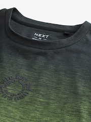 Green Chest Graphic Dip Dye T-Shirt - Image 7 of 7