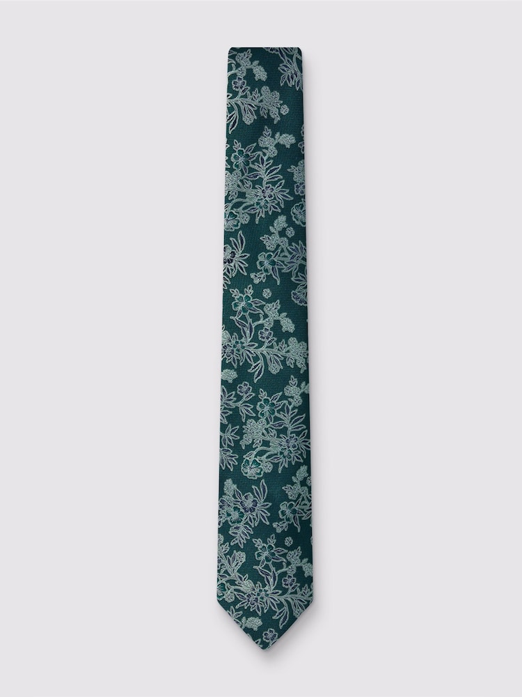 Antique Rogue Grey Autumn Fern Leaf Tie - Image 1 of 2 Antique Rogue Grey Autumn Fern Leaf Tie - Image 1 of 2
