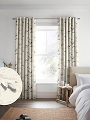 Laura Ashley Silver Animalia Made to Measure Curtains - Image 1 of 9
