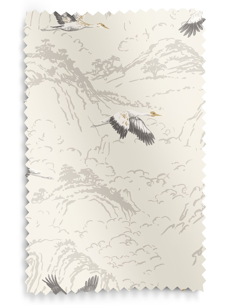 Laura Ashley Silver Animalia Made to Measure Curtains - Image 9 of 9