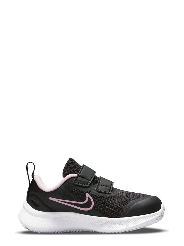 Nike Black/Pink Star Runner 3 Infant Trainers - Image 1 of 10