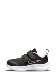 Nike Black/Pink Star Runner 3 Infant Trainers - Image 4 of 10