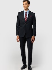 Antique Rogue Black Slim Fit Arlen Pinstripe Flannel Jacket - Image 3 of 5