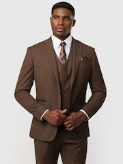 Antique Rogue Brown Slim Fit Harley Flannel  Jacket - Image 1 of 4