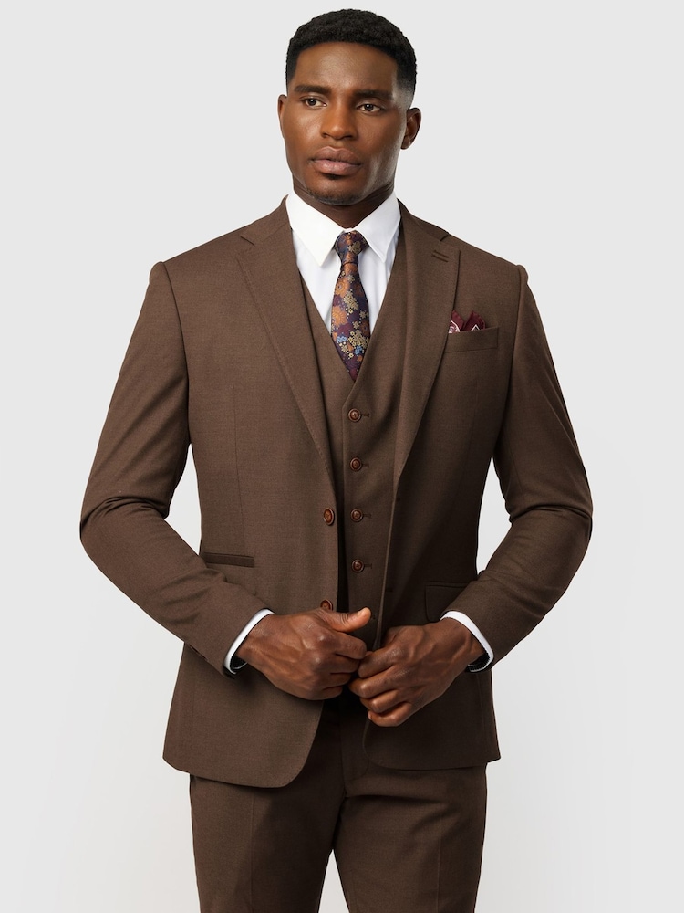 Antique Rogue Brown Slim Fit Harley Flannel Jacket - Image 1 of 4 Antique Rogue Brown Slim Fit Harley Flannel Jacket - Image 1 of 4