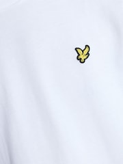 Bela - Fantovska majica s kratkimi rokavi in okroglim ovratnikom Lyle & Scott Essentials - Slika 5 iz 5