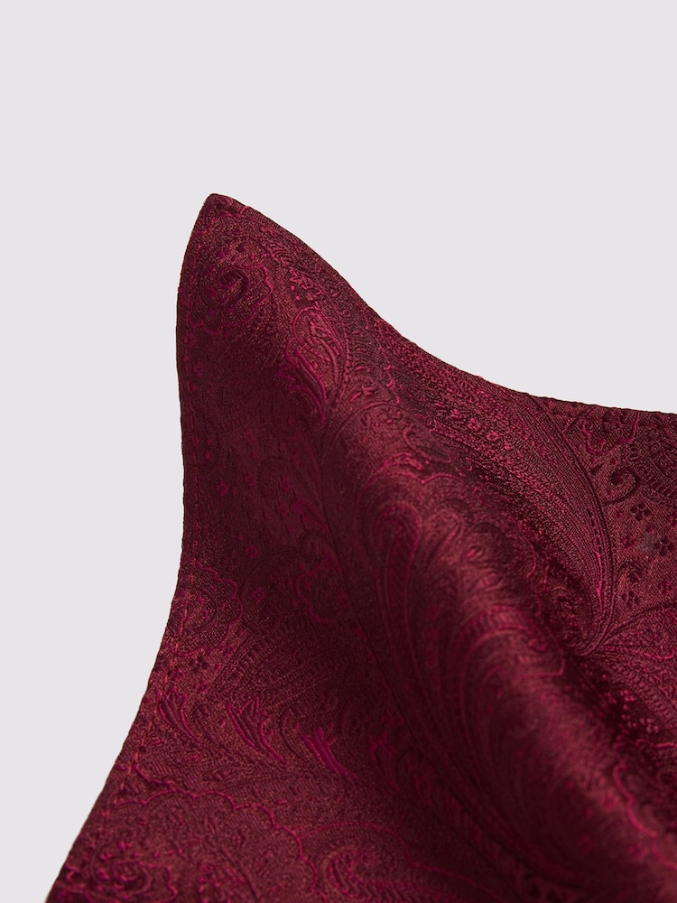Antique Rogue Brown Paisley Pocket Square - Image 2 of 2 Antique Rogue Brown Paisley Pocket Square - Image 2 of 2