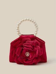 Borsa Monsoon Leila in velluto rosa - Immagine 1 di 4