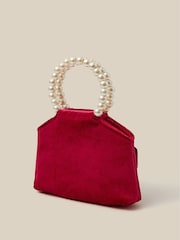 Borsa Monsoon Leila in velluto rosa - Immagine 2 di 4