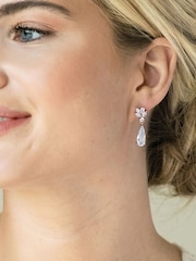 Ivory & Co Rose Gold Harrogate Classic Crystal Drop Earring - Image 3 of 5