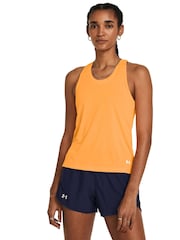 Under Armour Fly By 3 Shorts Orange Streaker Tank - Image 1 of 3
