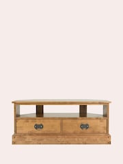 Laura Ashley Honey Gold Garrat Corner TV Stand - Image 3 of 3